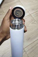 Garrafa d'água com visor LED de temperatura