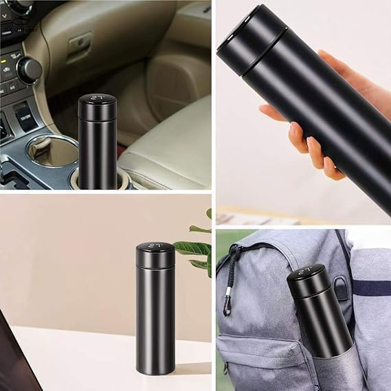 Garrafa d'água com visor LED de temperatura