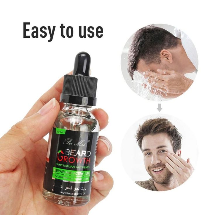 Óleo Natural para Crescimento da Barba