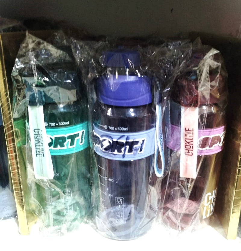 Garrafa Plástica para Bebidas Frias com Pega e Palhinha