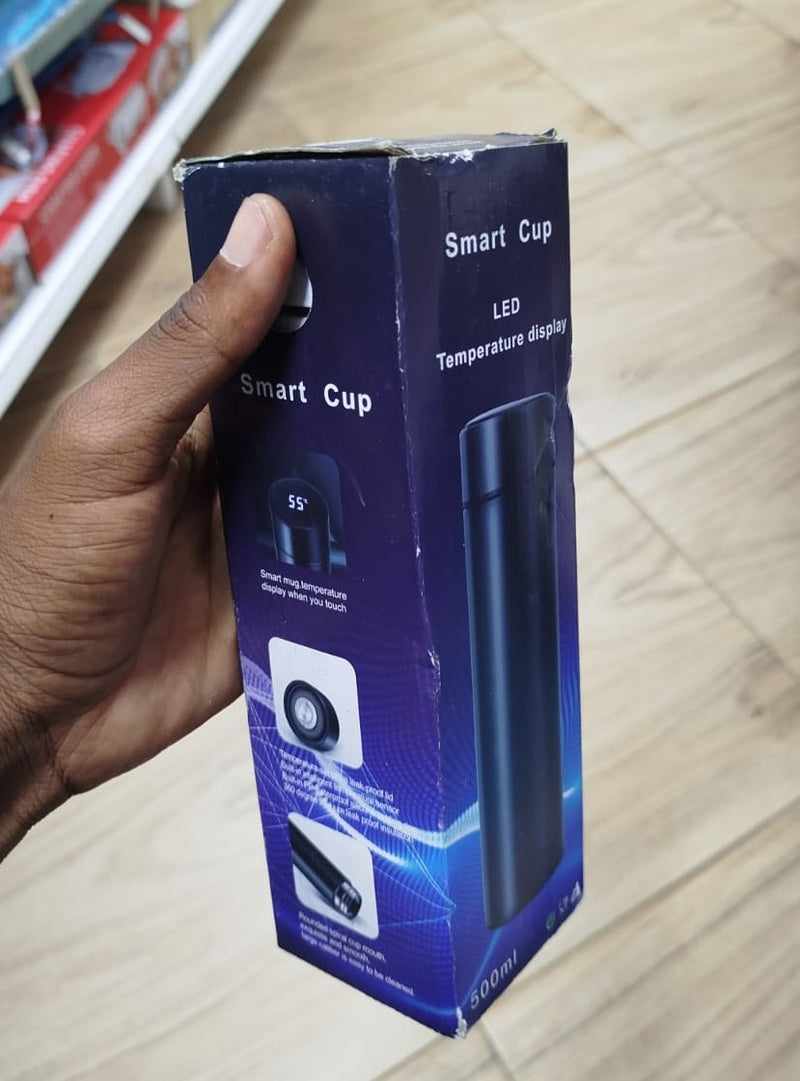 Garrafa d'água com visor LED de temperatura