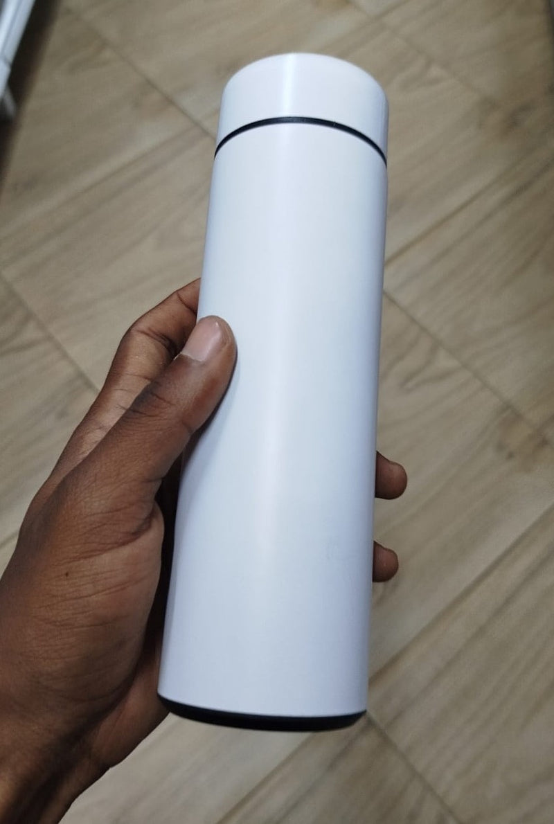 Garrafa d'água com visor LED de temperatura