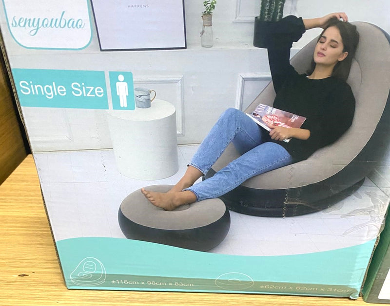 Sofá Inflável  – Conforto Portátil, compacto e leve