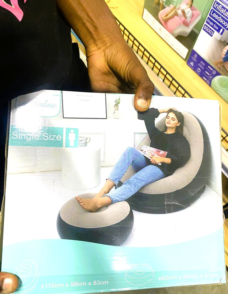 Sofá Inflável  – Conforto Portátil, compacto e leve
